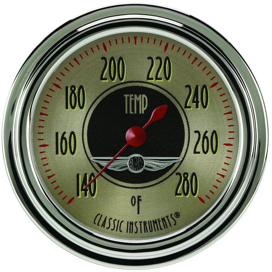 American Nickel 2-5/8" Water Temperature Gauge, 12MM