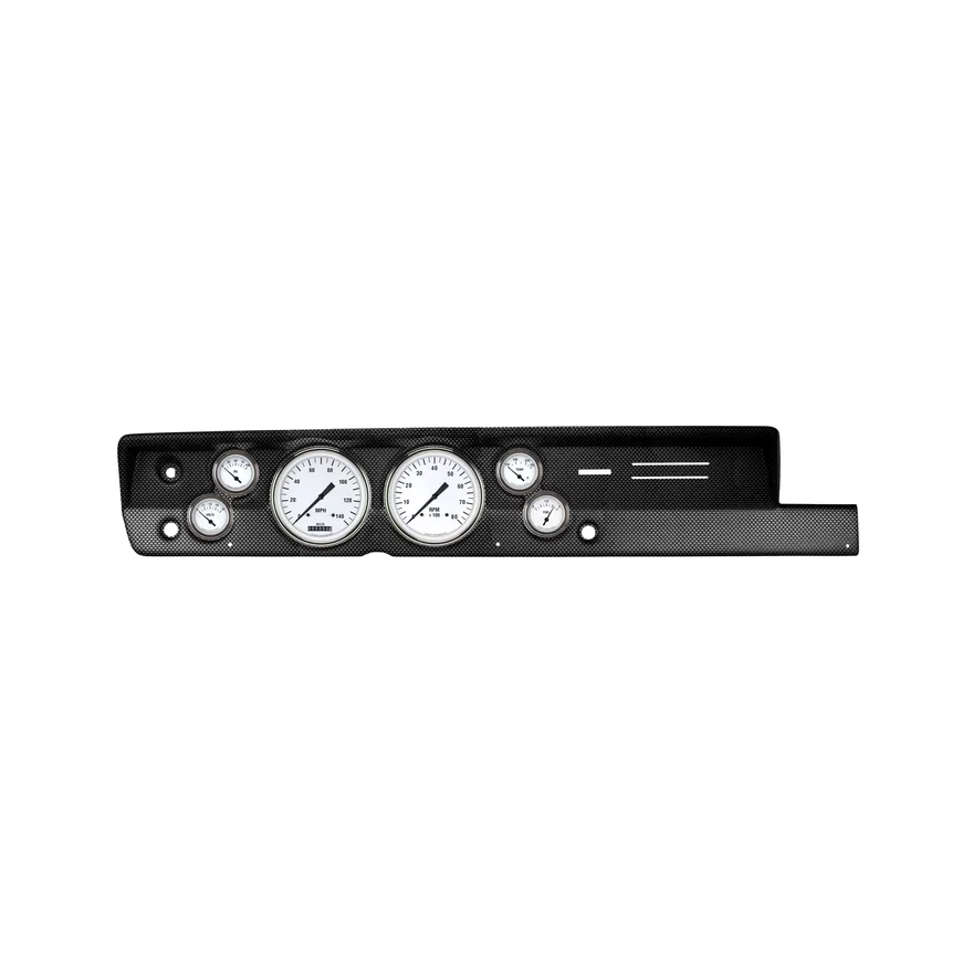 Classic Instruments CDPB67WH51CF, 1967-69 Plymouth Barracuda White Hot Six Gauge Set Mopar