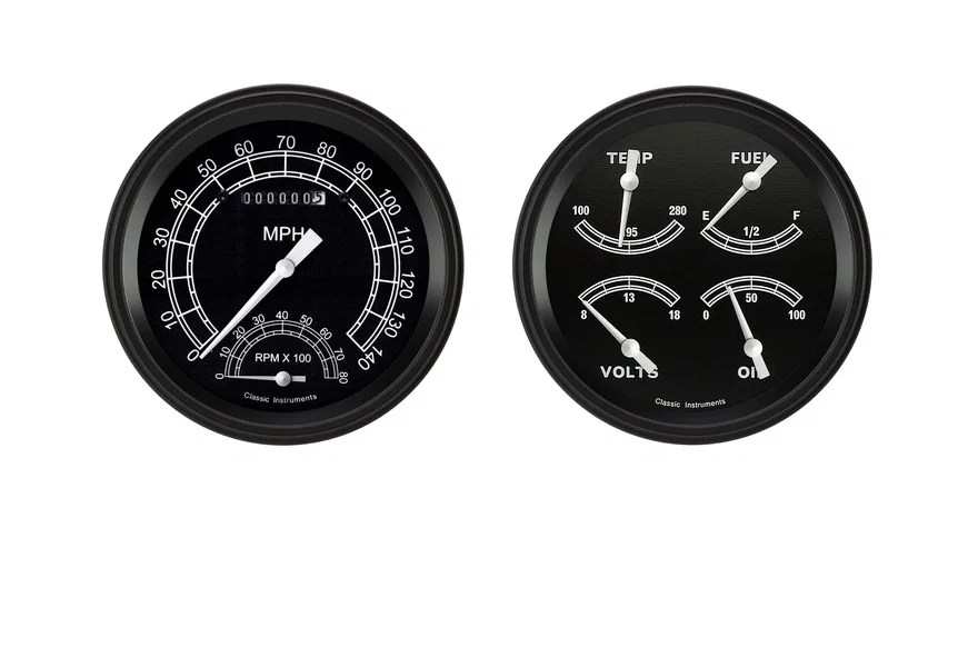 Classic Instruments TR62BLF, Traditional 5" Speedtach & Quad-GM