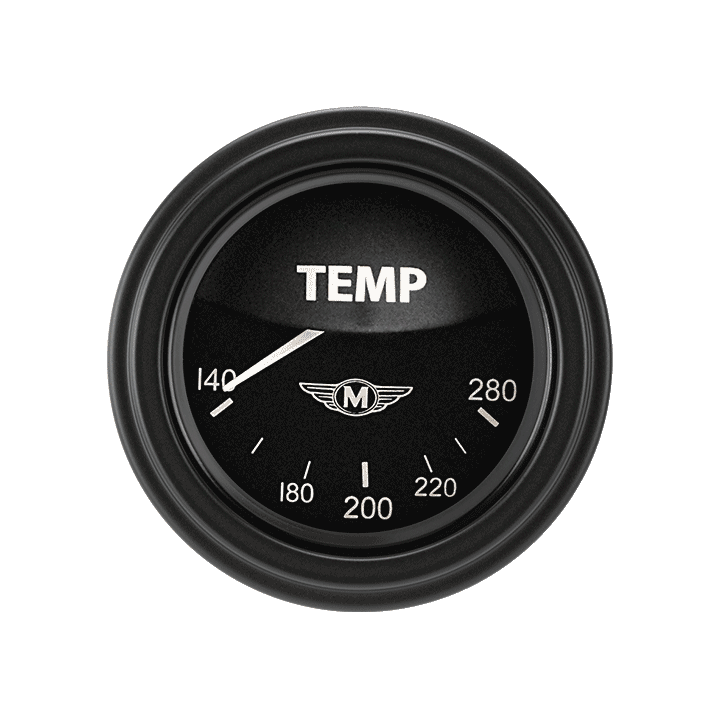 Classic Instruments MA26BLF, Moal Bomber 2-1/8" Water Temperature Gauge
