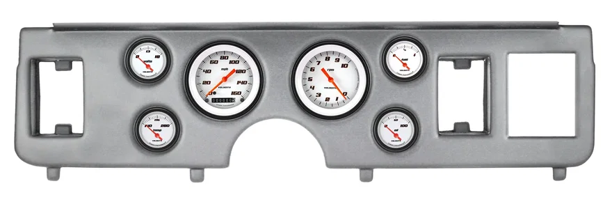 Classic Instruments CDMU79VSW01BA, 1979-86 Mustang Velocity White 6 Gauge Set Ford