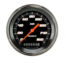 Velocity Black 3" Speedometer Gauge (160 MPH) image 1
