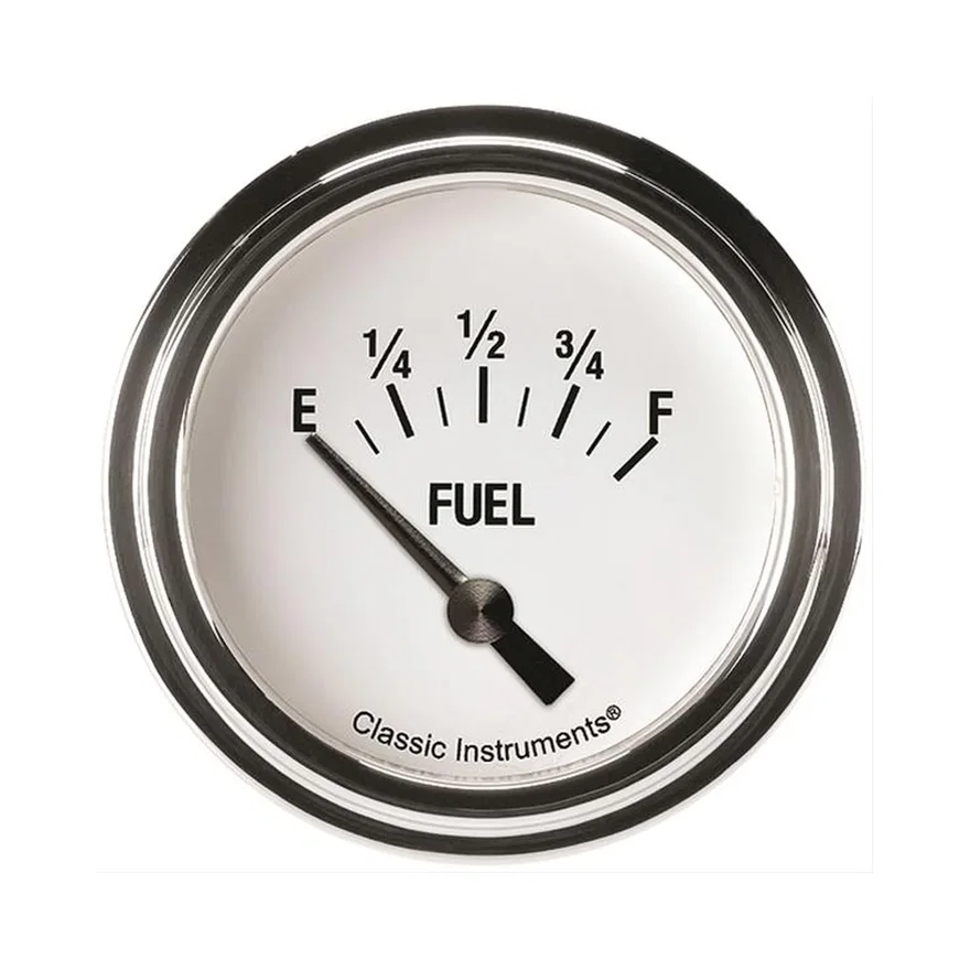 Classic Instruments WH209SLF, White Hot 2-5/8" Fuel Level Gauge