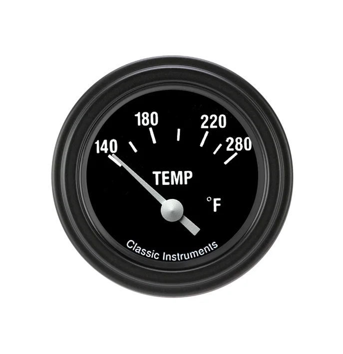 Classic Instruments HR26BLF, Hot Rod 2-1/8" Water Temperature Gauge