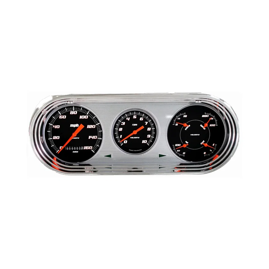 Classic Instruments NO63VSB-LS, Velocity Black Series Package for Chevrolet Chevy II