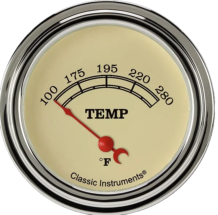 Classic Instruments VT25SLC, Vintage 2-1/8" Centigrade Temperature Gauge