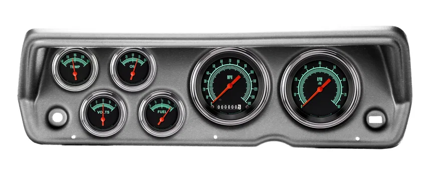 Classic Instruments CDDU70GS01BA, 1970-76 Duster G/Stock Six Gauge Set Mopar