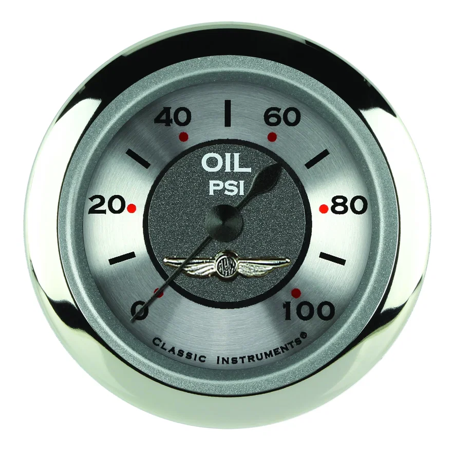 Classic Instruments AW181SRC, All American 2-1/8" Oil Pressure Gauge