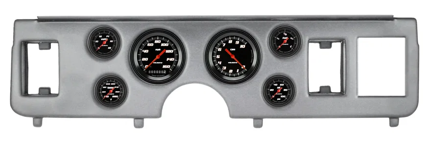 Classic Instruments CDMU79VSB101BA, 1979-86 Ford Mustang Velocity Black Six Gauge Set