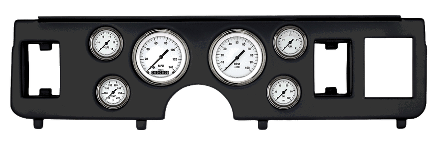 Classic Instruments CDMU79WH101BL, White Hot Series Full Sweep Gauge Set for Ford Mustang