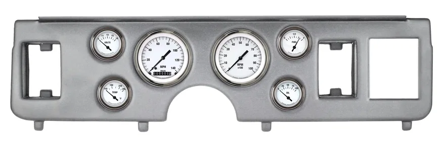 Classic Instruments CDMU79WH01BA, 1979-86 Mustang White Hot 6 Gauge Set Ford