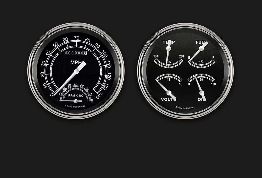 Classic Instruments TR62SLF, Traditional Series Two Gauge Set