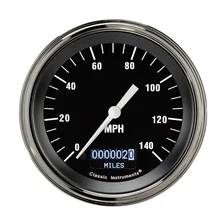 Hot Rod 3-3/8" Speedometer Gauge with Information Screen image 1