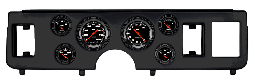 Classic Instruments CDMU79VSB01BL, Velocity Black Series Short Sweep Gauge Set for Ford Mustang