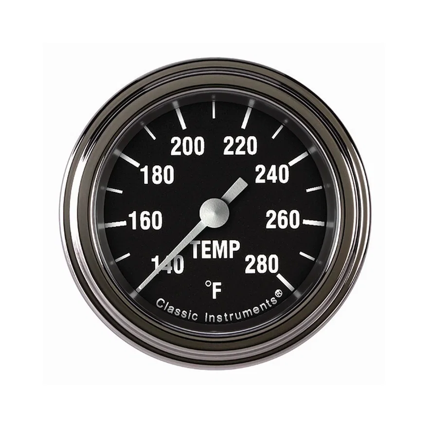 Classic Instruments HR126SLF-02, Hot Rod 2-1/8" Full Sweep Water Temperature Gauge