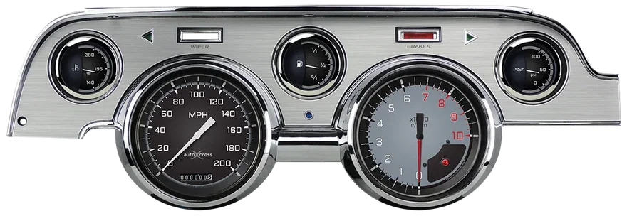 Classic Instruments MU67AXGBA, Autocross Gray Package for Ford Mustang