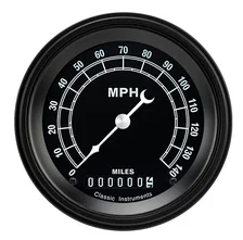 Traditional 3" Speedometer Gauge (140 MPH) image 1