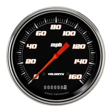 Velocity Black 5" Speedometer Gauge (160 MPH) image 1