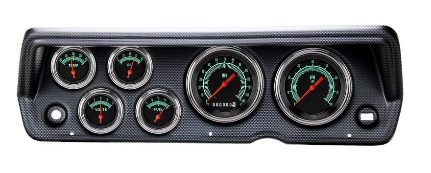 Classic Instruments CDDU70GS01CF, 1970-76 Duster G/Stock Six Gauge Set Mopar