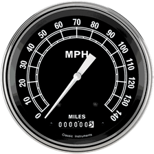 Traditional 4-5/8" Speedometer Gauge image 1