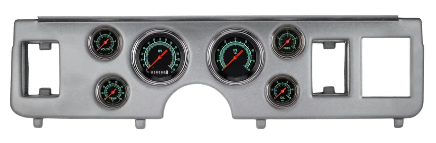Classic Instruments CDMU79GS101BA, 1979-86 Mustang AutoCross Gray Full Sweep 6 Gauge Set Ford