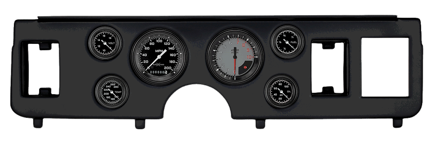Classic Instruments CDMU79AXG101BL, AutoCross Gray Series Full Sweep Gauge Set for Ford Mustang