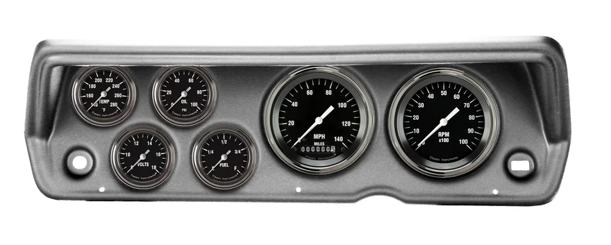 Classic Instruments CDDU70HR101BA, 1970-76 Duster Hot Rod Full Sweep Six Gauge Set Mopar