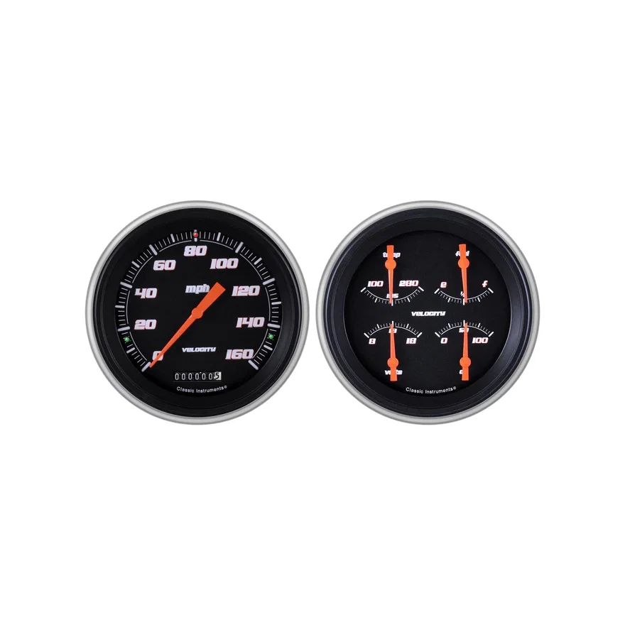 Classic Instruments CH51VSB52-LS, Velocity Black 1951-52 Chevy Car Package LS Sending Unit