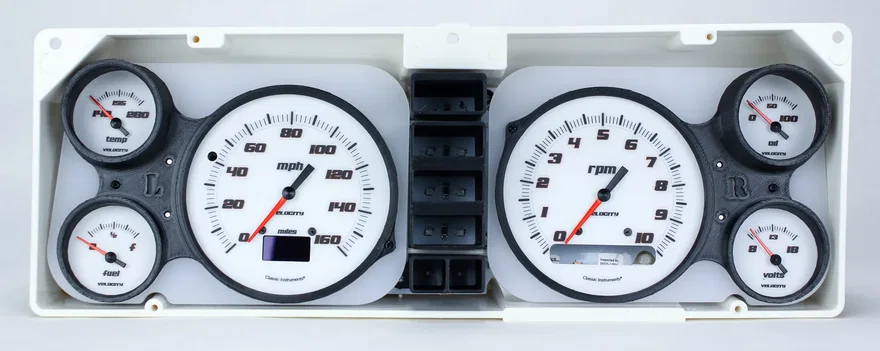 Classic Instruments CT82DVSW, 1982-85 Chevy S-10 Velocity White W/Oled