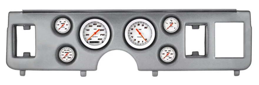 Classic Instruments CDMU79VSW101BA, 1979-86 Mustang Velocity White Full Sweep 6 Gauge Set Ford