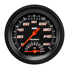 Velocity Black 3-3/8" Ultimate Speedometer Gauge image 1