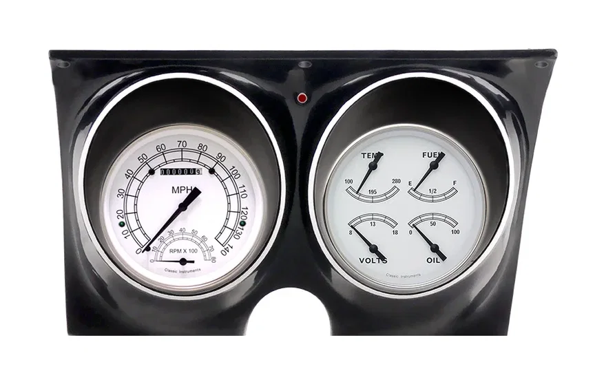 Classic Instruments CAM67CW-LS, White Camaro 67-LS