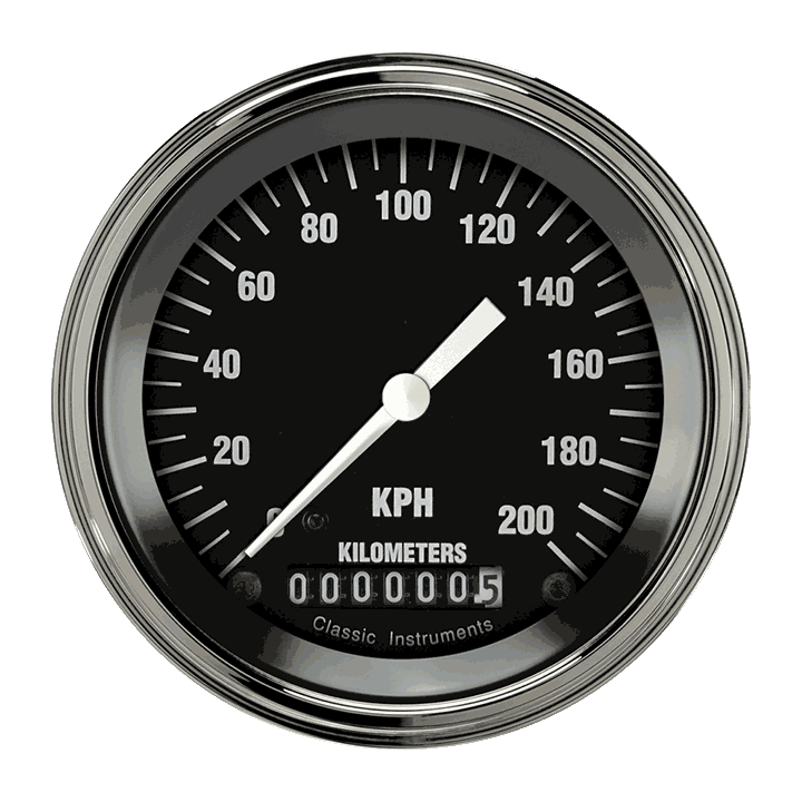 Hot Rod 3-3/8" Speedometer Gauge