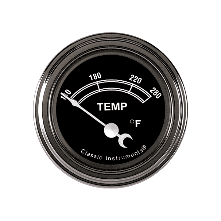 Classic Instruments TR26SLF, Traditional 2-1/8" Water Temperature Gauge
