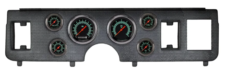 Classic Instruments CDMU79GS101CF, 1979-86 Mustang AutoCross Gray Full Sweep 6 Gauge Set Ford