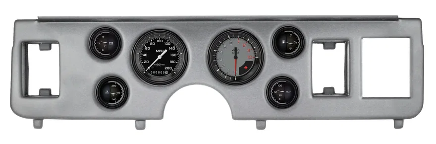 Classic Instruments CDMU79AXG01BA, 1979-86 Mustang AutoCross Gray 6 Gauge Set Ford