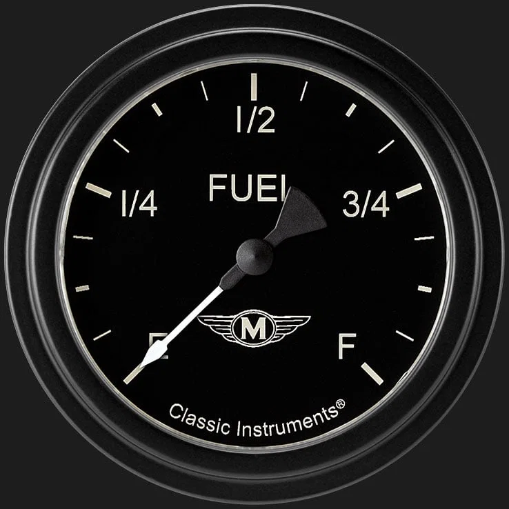 Classic Instruments MA309BLF, Moal Bomber 2-5/8" Fuel Level Gauge