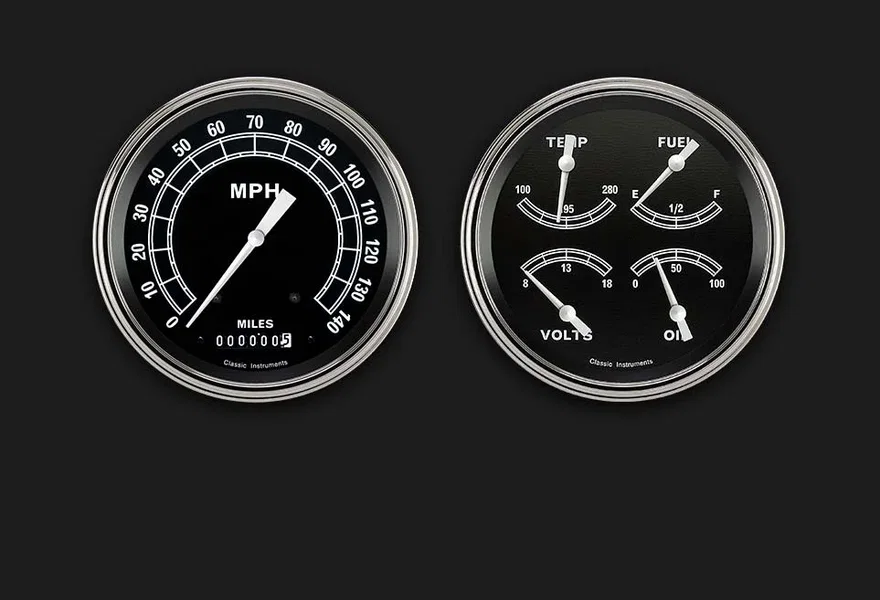 Classic Instruments TR52SLF, Traditional Series Two Gauge Set