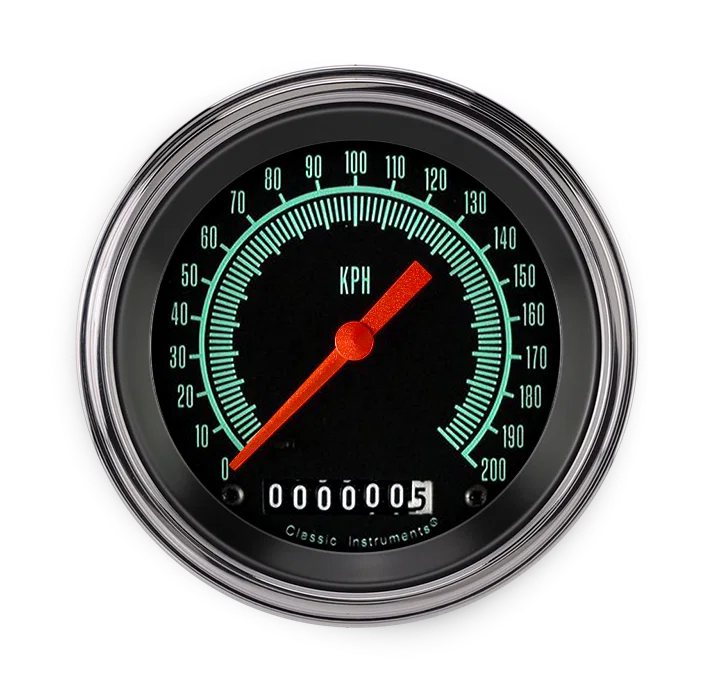 G/Stock 3" Speedometer Gauge (200 KPH)