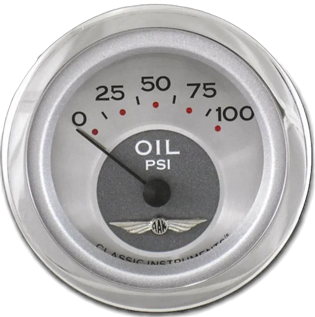 Classic Instruments AW81SRC, All American 2-1/8" Oil Pressure Gauge
