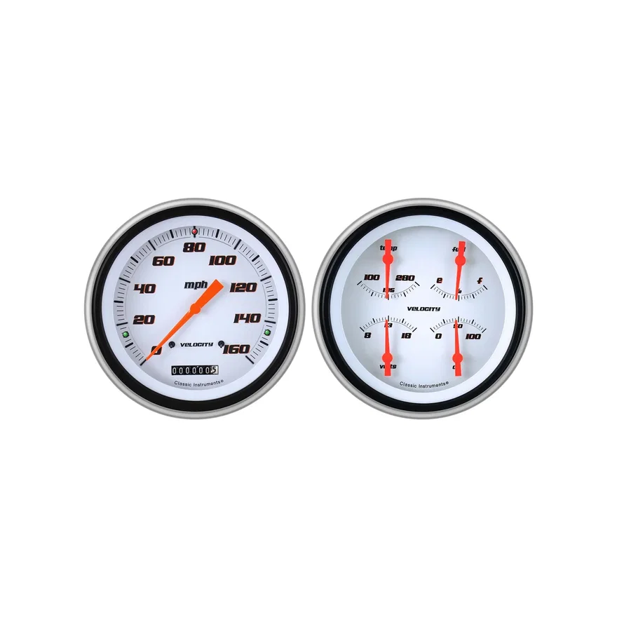 Classic Instruments CH51VSW52-LS, Velocity White 1951-52 Chevy Car Package LS Sending Unit