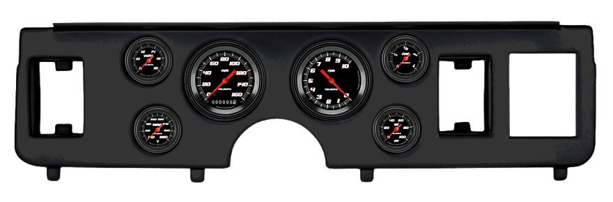 Classic Instruments CDMU79VSB101BL, Velocity Black Series Full Sweep Gauge Set for Ford Mustang