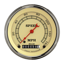Vintage 3" Speedometer Gauge (140 MPH) image 1