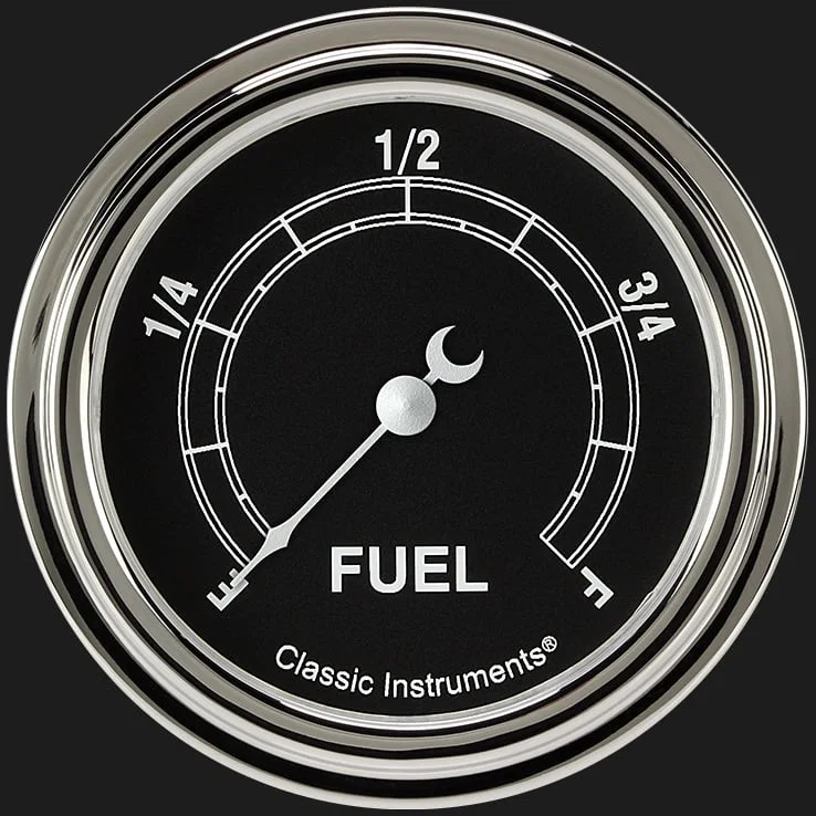 Classic Instruments TR309SLF, Traditional 2-5/8" Fuel Level Gauge