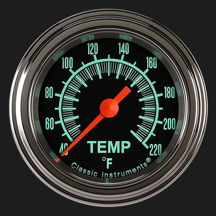 Classic Instruments GS129SLF, G/Stock 2-1/8" Stock Eliminator Tempature Gauge