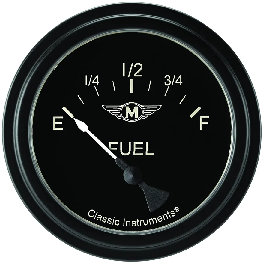 Classic Instruments MA212BLC, Moal 2-5/8" Fuel Level Gauge (0-90 Ohm)