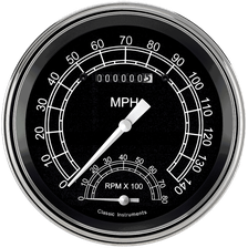 Traditional 5" Speedtachular Speedometer Gauge image 1