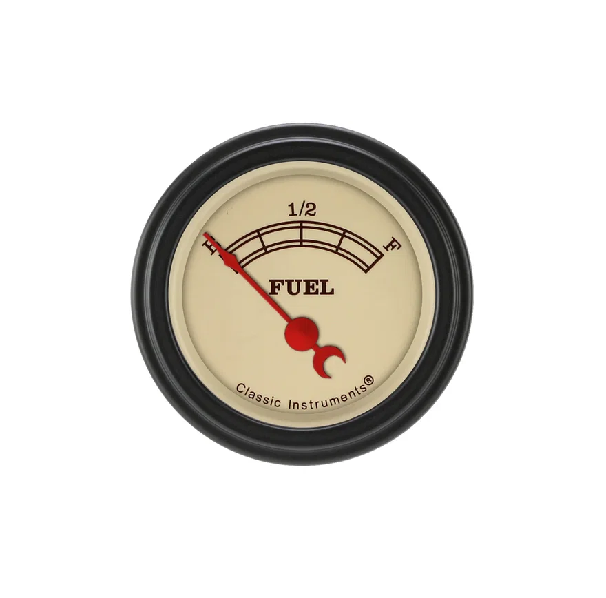 Classic Instruments VT09BLF, Vintage 2-1/8" Fuel Level Gauge (240-33 Ohm)