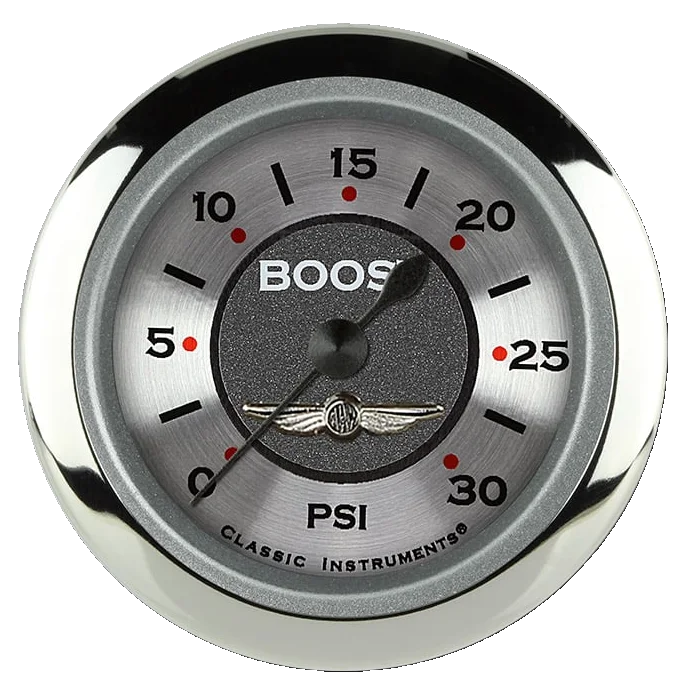 Classic Instruments AW142SRC, All American 2-1/8" Boost Gauge (30 PSI)