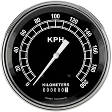 Traditional 4-5/8" Speedometer Gauge image 1